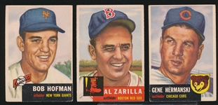 1953 Topps Bb- 3 Diff