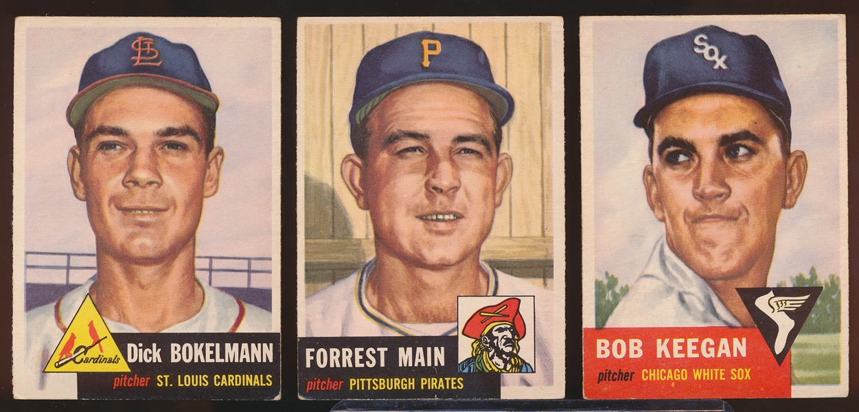 1953 Topps Bb- 3 Diff