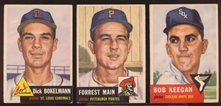 1953 Topps Bb- 3 Diff