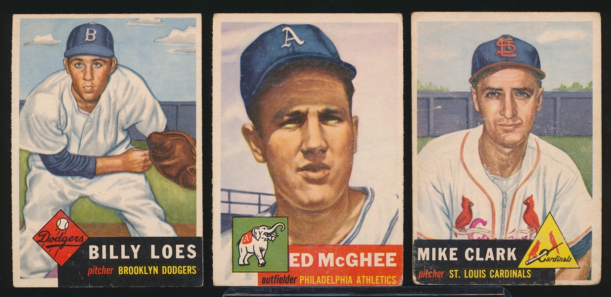 1953 Topps Baseball- 6 Diff