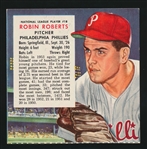 1954 Red Man No Tab- NL #18 Robin Roberts, Phillies