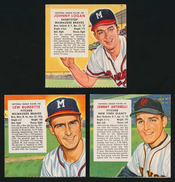 1954 Red Man No Tabs- 3 Diff 