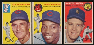 1954 Topps Baseball- 3 Diff