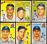 1954 Topps Baseball- 6 Diff