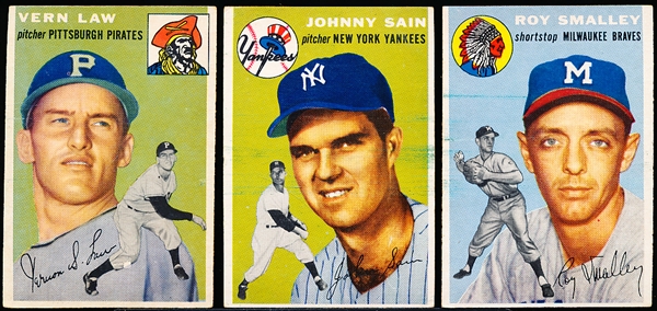 1954 Topps Baseball- 14 Diff