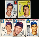 1954 Topps Baseball- 5 Cards