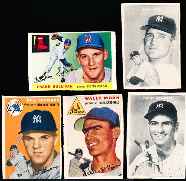1954 Topps “Sports Illustrated” Paper Baseball Cards- 12 Diff Color Cards