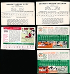 1954 Topps “Sports Illustrated” Paper Baseball Cards- 12 Diff Color Cards
