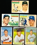 1954 Bowman/ 1956 Topps Bb- 6 Cards