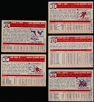 1957 Topps Bb- 5 Diff Milwaukee Braves
