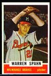 1962 Bazooka Baseball- Warren Spahn, Braves