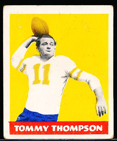 1948 Leaf Fb- #9 Tom Thompson, Eagles