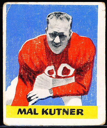 1948 Leaf Fb- #14 Mal Kutner, Chicago Cardinals