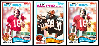 1982 Topps Fb- 3 Cards