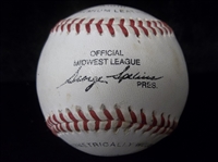 Autographed Randy Ready Official Wilson A1010 Midwest League Baseball