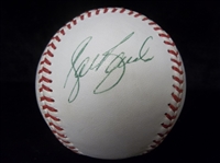 Autographed Official Spalding MLB Specification No. 1 Baseball- by 4 Brewers- Manager, Players, and Announcer