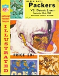 September 22, 1963 Detroit Lions vs. Green Bay Packers NFL Program @ Milwaukee