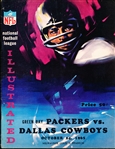 October 24, 1965 Dallas Cowboys vs. Green Bay Packers NFL Program @ Milwaukee