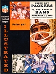 November 14, 1965 Los Angeles Rams vs. Green Bay Packers NFL Program @ Milwaukee