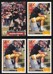 1991 Brett Favre Ftbl.- 4 Asst. Rookie Cards