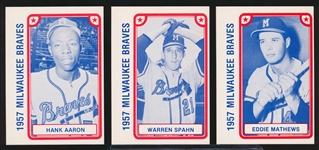1980 TCMA 1957 Milwaukee Braves Complete Set of 42