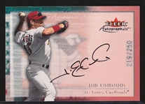 2001 Fleer Bb- “Autographics”- Jim Edmonds, Cardinals- #219/250
