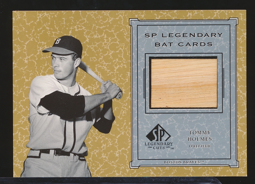 2001 SP Legendary Cuts Bb- #B-THo Tommy Holmes, Boston Braves
