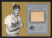 2001 SP Legendary Cuts Bb- #B-EM Eddie Mathews, Boston Braves