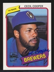 2003 Topps Archives Bb- “Fan Favorite Autographs”- #FFA-CC Cecil Cooper, Brewers