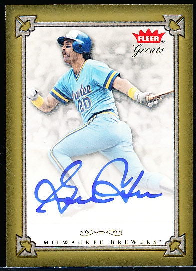 2004 Fleer Greats Bb- “Autographs”- #GBA-GT Gorman Thomas, Brewers