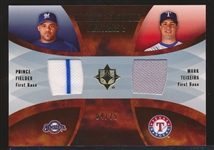 2007 Ultimate Bb- “Ultimate Ensemble Swatches 2”- #ES-FT Prince Fielder/ Mark Teixeira- #04/75