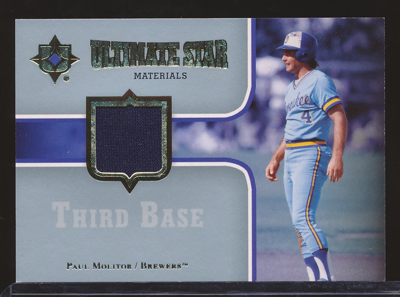 2007 Ultimate Bb- “Ultimate Star Materials”- #SM-PM2 Paul Molitor, Brewers