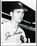 Autographed Jim Landis Chicago White Sox MLB B/W 8” x 10” Photo