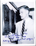Autographed Chuck Lindstrom MLB B/W 8” x 10” Photo
