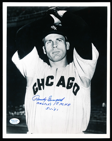 Autographed Randy Gumpert Chicago White Sox MLB B/W 8” x 10” Photo