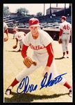 Autographed Chris Short Philadelphia Phillies MLB Color 3-½” x 5” Photo