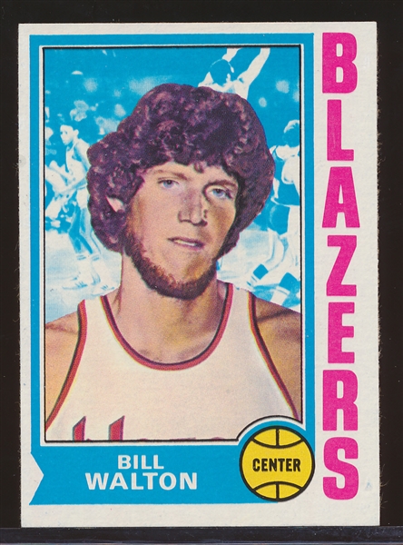 1974-75 Topps Bskt.- #39 Bill Walton RC, Blazers