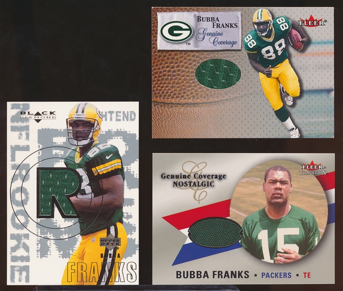 Bubba Franks (Packers)- 5 Diff. Jersey Inserts