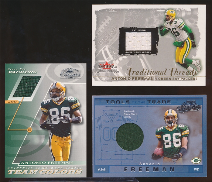 Antonio Freeman (Packers)- 7 Diff. Jersey Inserts