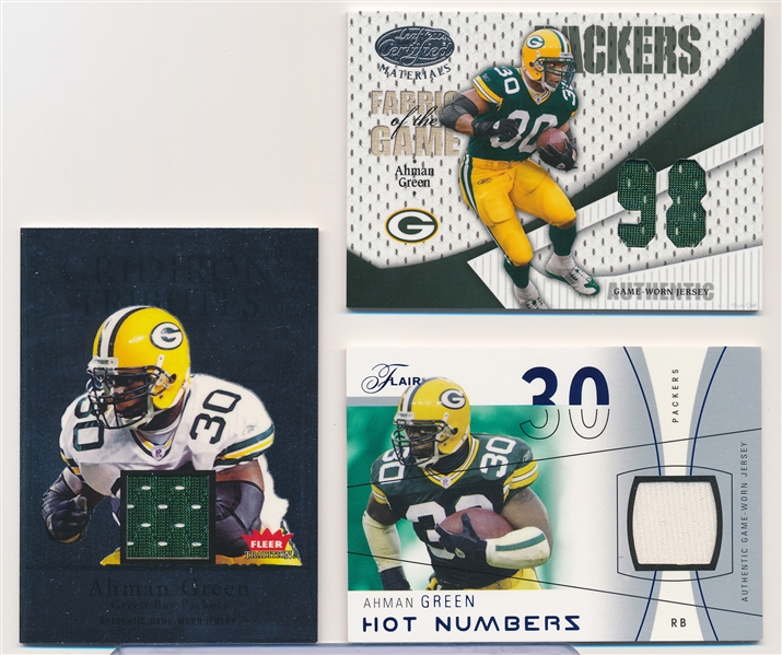 Ahman Green (Packers)- 7 Diff. Jersey Inserts