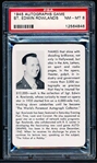 1945 Leister Game Co. (Toledo, OH.) “Autographs (Facsimile): A Card Game of Famous People”- Sgt. Edwin Rowlands- PSA Graded NM-MT 8.