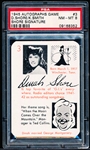 1945 Leister Game Co. (Toledo, OH.) “Autographs (Facsimile): A Card Game of Famous People”- #3 Dinah Shore/ Kate Smith- PSA Graded NM-MT 8.