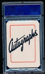 1945 Leister Game Co. (Toledo, OH.) “Autographs (Facsimile): A Card Game of Famous People”- #3 Dinah Shore/ Kate Smith- PSA Graded NM-MT 8.