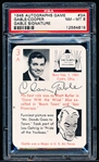 1945 Leister Game Co. (Toledo, OH.) “Autographs (Facsimile): A Card Game of Famous People”- #3A Clark Gable/ Gary Cooper- PSA Graded NM-MT 8.