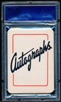 1945 Leister Game Co. (Toledo, OH.) “Autographs (Facsimile): A Card Game of Famous People”- #3A Clark Gable/ Gary Cooper- PSA Graded NM-MT 8.