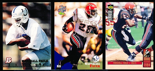 1994 Marshall Faulk Rookie Year Cards- 39 Asst.