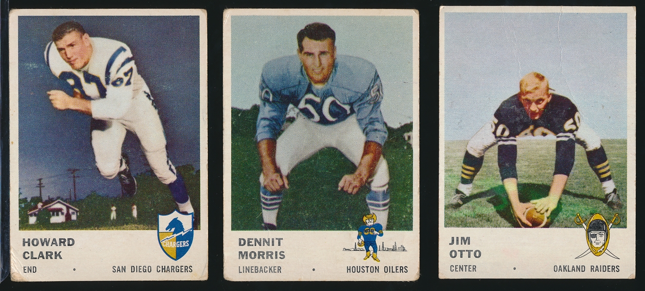 1961 Fleer Football- 16 Cards