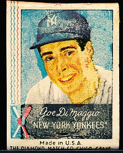 1940’s-50’s Diamond Match Co. Joe DiMaggio’s Grotto Restaurant Matchbook Cover