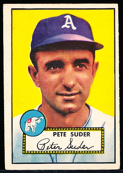 1952 Topps Bsbl. #256 Pete Suder, Athletics