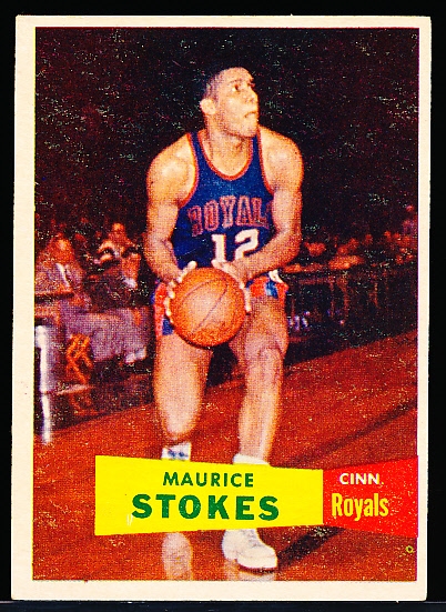 1957-58 Topps Basketball- #42 Maurice Stokes, Royals